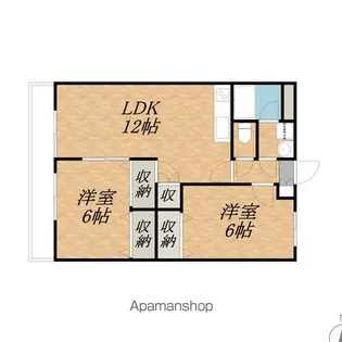 メゾン飯沼【1階】の間取り